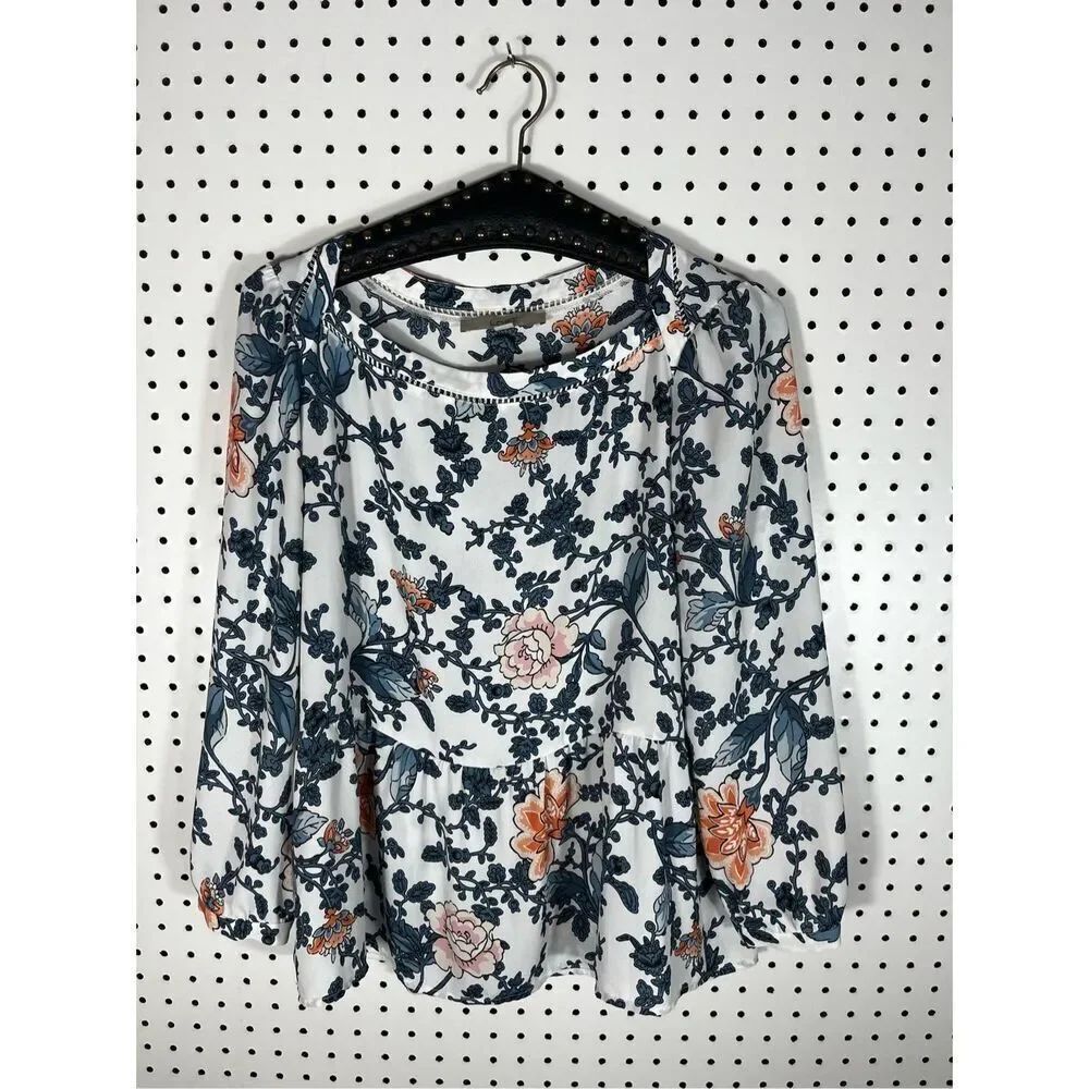 Womans loft floral blouse size S